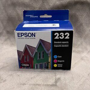 Genuine Epson 232 Standard Capacity Color Combo Pack (Cyan, Magenta, Yellow)